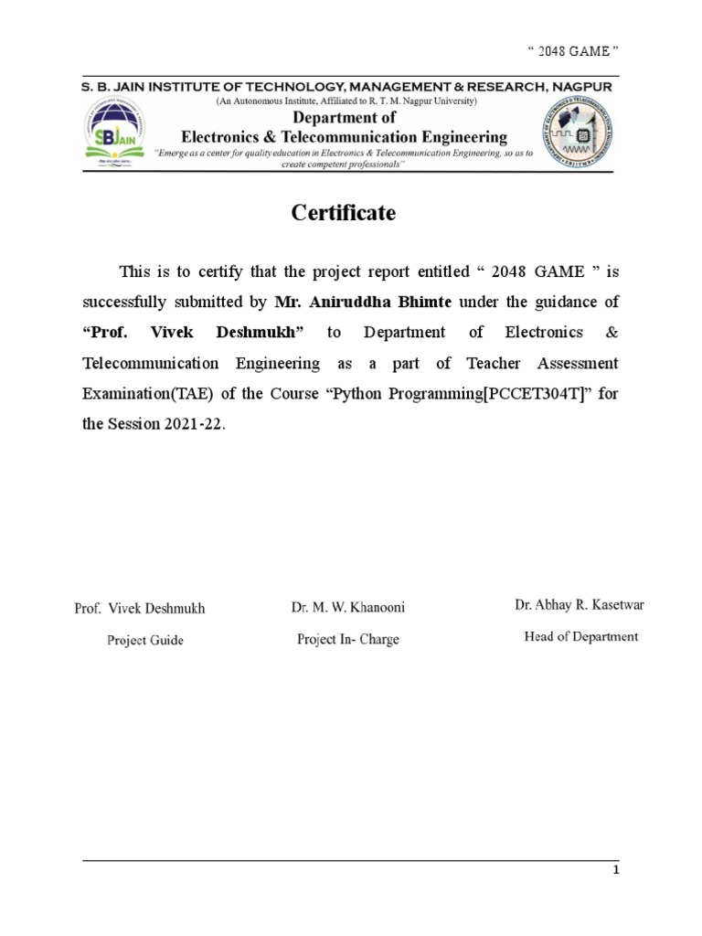 Project Report 2021 22 | PDF | Python (Programming Language ...