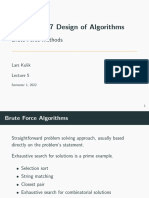 COMP20007 Design of Algorithms: Brute Force Methods