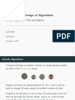 COMP20007 Design of Algorithms - Greedy Algorithms: Prim and Dijkstra