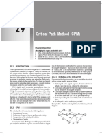 Critical Path Method (CPM) : Chapter Objectives