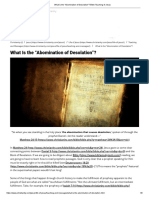 What Is The "Abomination of Desolation" - Bible Teaching of Jesus