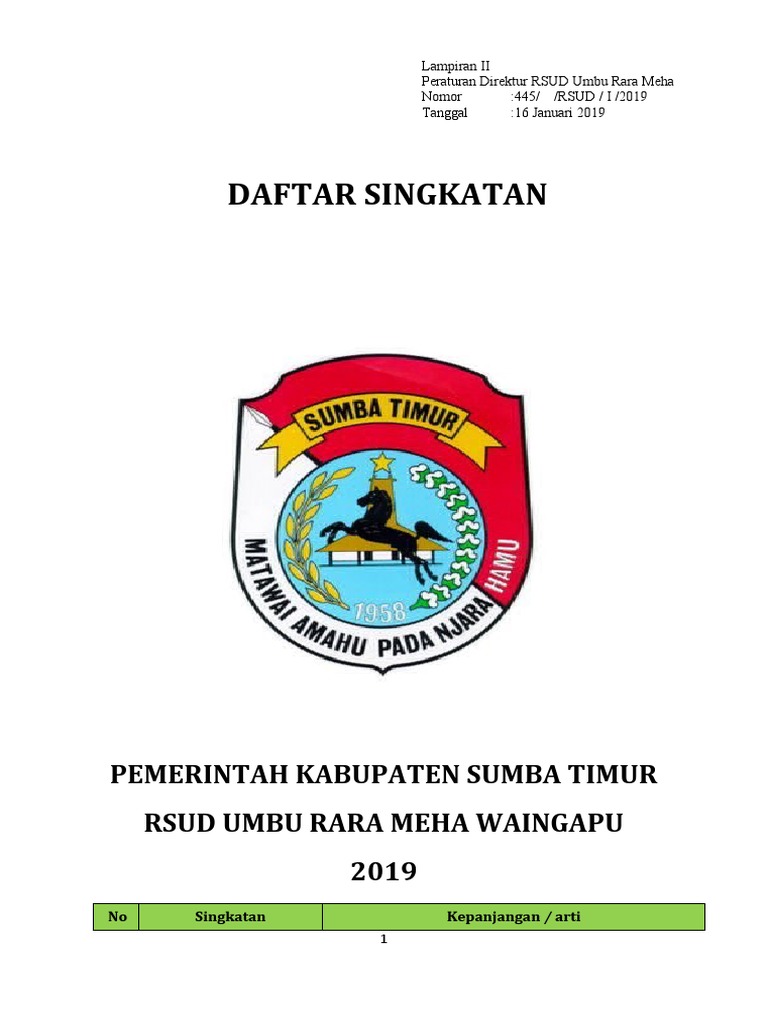 Daftar Singkatan PDF