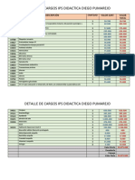 Detalle de Cargos Ips Didactica Diego Pumarejo