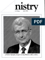 International Journal For Clergy July 1990: J. Robert Spangler, Longest Serving Ministry Editor, Retires
