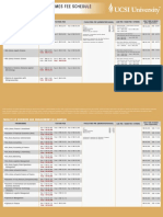 Undergraduate Programmes Fee Schedule: (International Only)