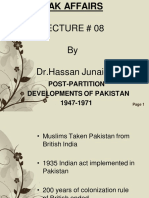 Pakistan's Post-Partition Developments 1947-1971