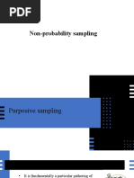 (CH 8) Non-Probability Sampling