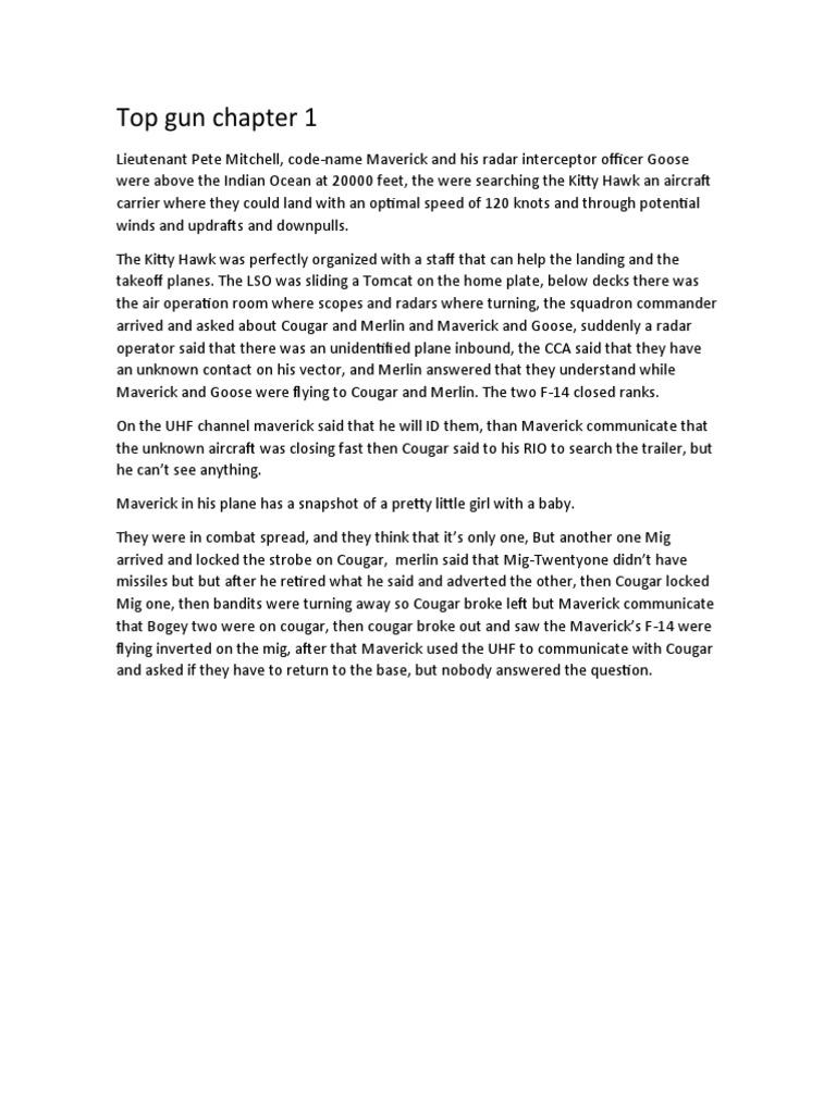 Top Gun Chapter 1: Maverick's Mission | PDF