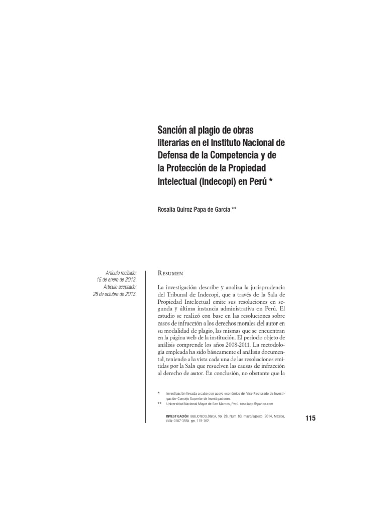 Sansion Al Plagio - Quiroz Papa de Garcia | PDF | Plagio | Autor