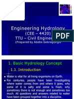 Introduction Hydrology