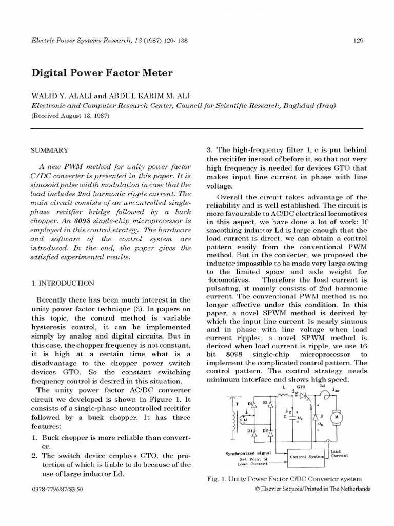 Digital Power Factor Meter PDF