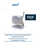 ADT Pulse Interactive Solutions RC8021W-ADT Wireless Indoor Camera Installation Guide