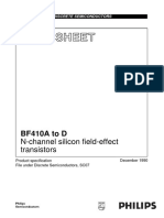BF410A to D N-Channel Silicon Field-Effect Transistors Data Sheet