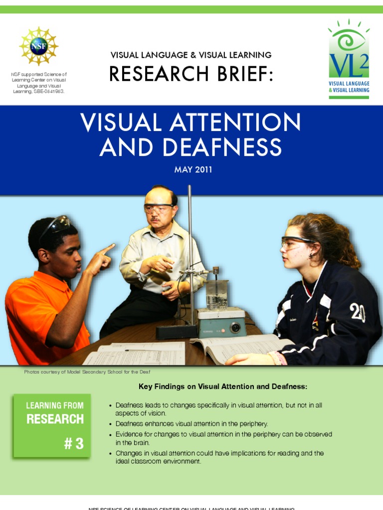 Visual Attention in Deaf Individuals | PDF | Attention | Hearing Loss