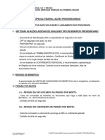 Documentos necessários para processos previdenciários no JEF