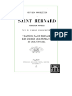 Traite de Saint Bernard Des Degres de L-Humilite Et de L-Orgueil Charpentier Vives 1866