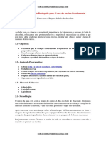 Plano de Aula de Portugues para 1o Ano Do Ensino Fundamental