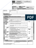 SESIÓN DE APRENDIZAJE AGOSTO - 2do Secundaria