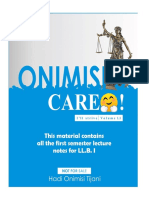Onimisi's Care, Volume 1.1