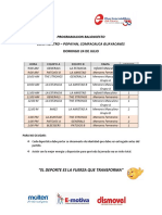 Programacion Domingo 24 de Julio