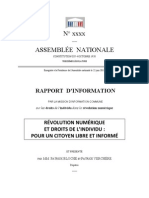 Rapport - Révolution numérique et droits de l'individu 