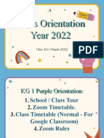 KG 1 Purple Orientation