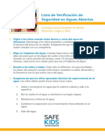 2020 Open Water Safety Checklist-Spanish