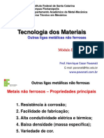 Aula 03 - Tecnologia Dos Materiais - Outras Ligas Metalicas Nao Ferrosas