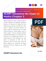 NCERT Solutions For Class 11 Maths Chapter 5 in PDF Form For 2022-23