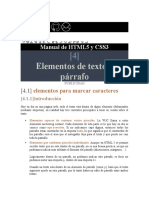 Manual HTML5 y CSS3: Elementos de texto y párrafo
