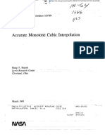 NASA Accurate Monotone Cubic Interpolation -1991