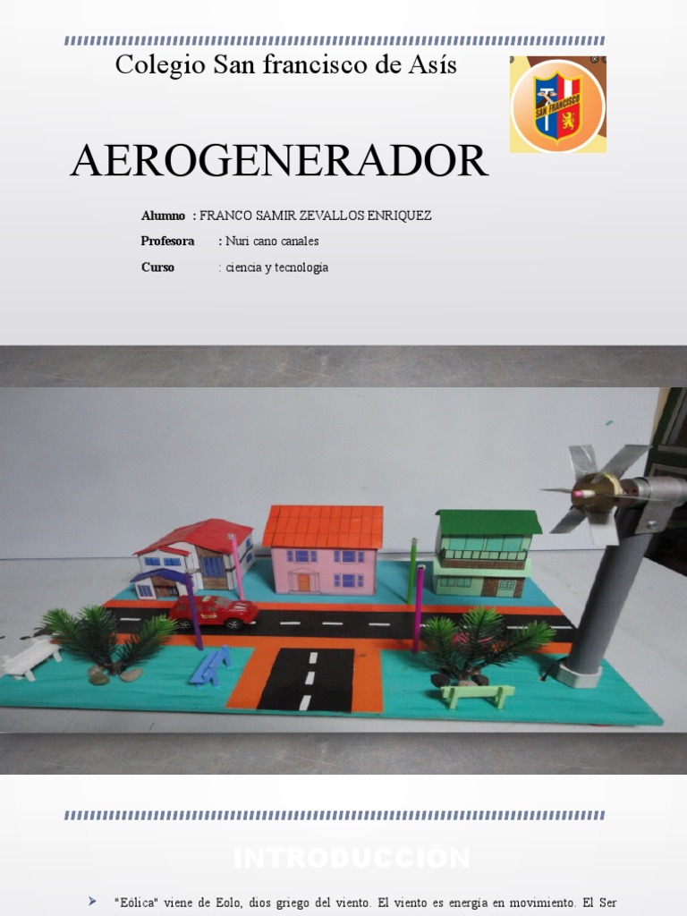 Maqueta de Aerogenerador Casero | PDF | Energía eólica | Herida