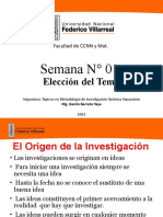 Elección Del Tema