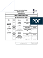 Horario VIII Mazatenango