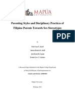 A6 - Grp5 - Parenting Styles and Disciplinary Practices of Filipino Parents Towards Sex Stereotypes