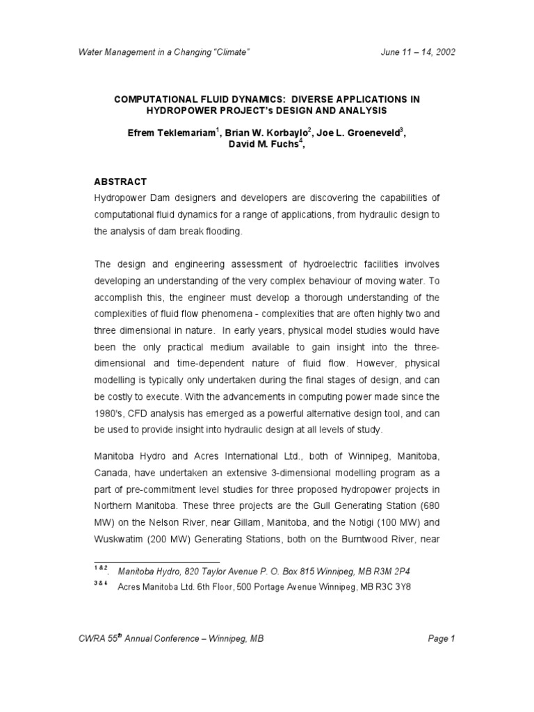 Computational Fluid Dynamics | PDF