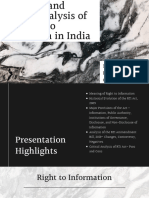 Evolution and Critical Analysis of the Right to Information in India