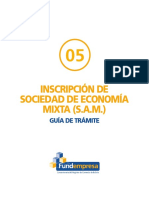 160 - Inscripcion de Sociedad de Economia Mixta Sam 2