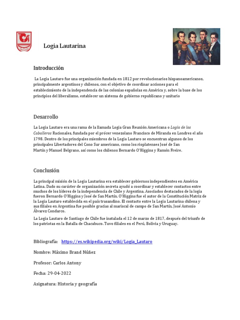 Logia Lautarina | PDF
