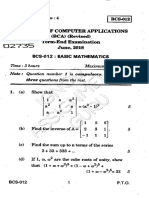 Basic Mathematics concepts and their applications