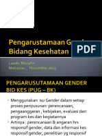 Pengarusutamaan Gender Laode BBPK Makassar