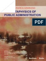 (Public Policy, Administration and Management) Bruce Cutting - Alexander Kouzmin - Refounding Political Governance - The Metaphysics of Public Administration ( (2011), Bentham Science Publishers)
