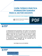 Introducción Teórico Práctica de La Información Sumaria para El Sector Docente - Asesoría General Del Gobierno 2021