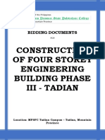 Bidding Documents - Construction of Four Storey Engineering Building Phase III - Tadian