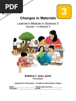 Sci3 Q1mod5 Changes in Materials Brenda Quilladas Bgo v1