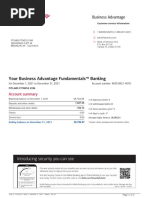 Your Business Advantage Fundamentals™ Banking: Account Summary