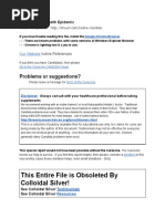 This Entire File Is Obsoleted by Colloidal Silver!: Problems or ...