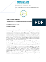 FAMUN 2022 - Example of A Position Paper