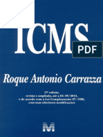 Resumo Icms Roque Antonio Carrazza