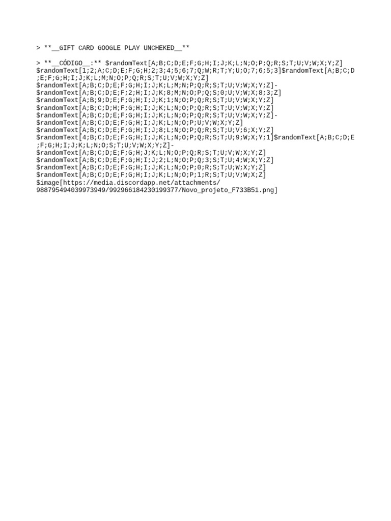 Script Bot Gift Card by Barbosa | PDF | Computers